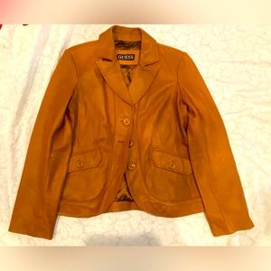Guess leather jacket- lg